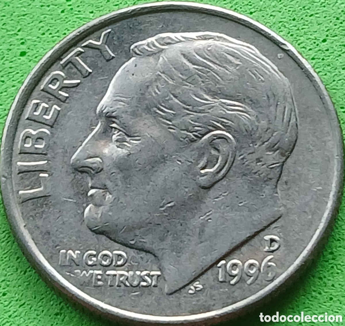 Monedas antiguas de Am&eacute;rica: USA one dime 1996 D km#195a