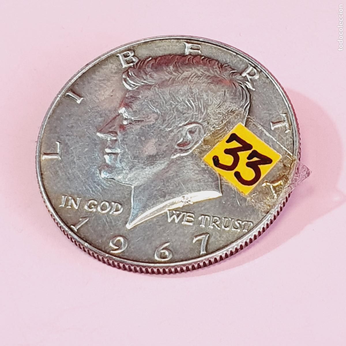Monedas antiguas de Am&eacute;rica: 33*MONEDA-U.S.A.-HALF DOLLAR-1967-40% PLATA-EXCELENTE-VER FOTOGRAF&Iacute;AS
