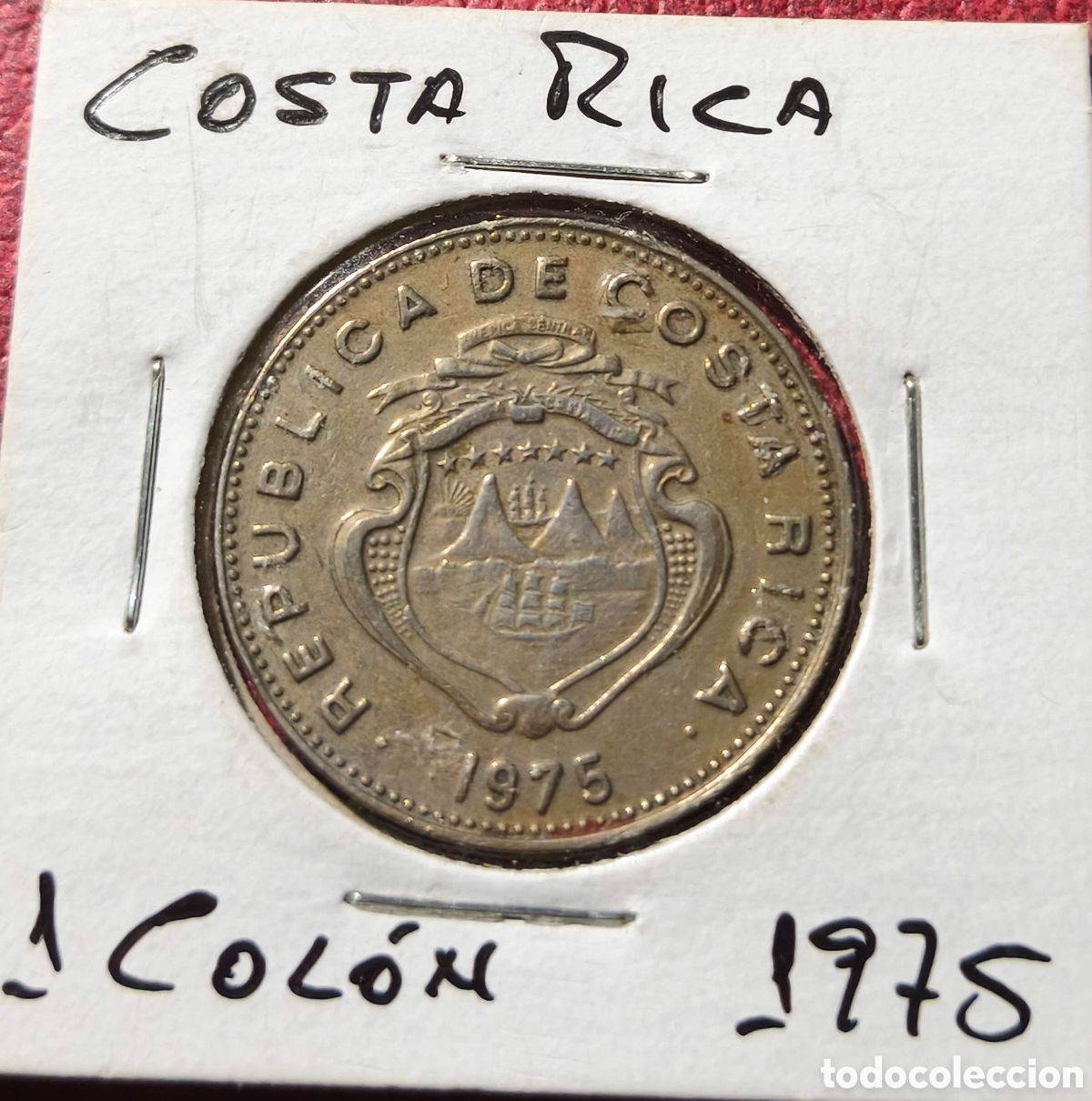 Monedas antiguas de Am&eacute;rica: Costa Rica. 1975. Un col&oacute;n