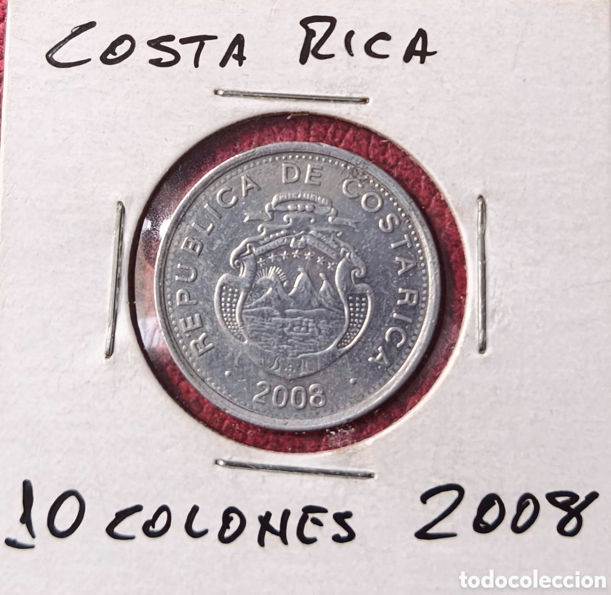 Monedas antiguas de Am&eacute;rica: Costa Rica. 2008. 10 colones