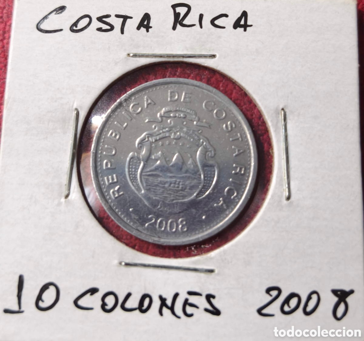 Monedas antiguas de Am&eacute;rica: Costa Rica. 2008. 10 colones
