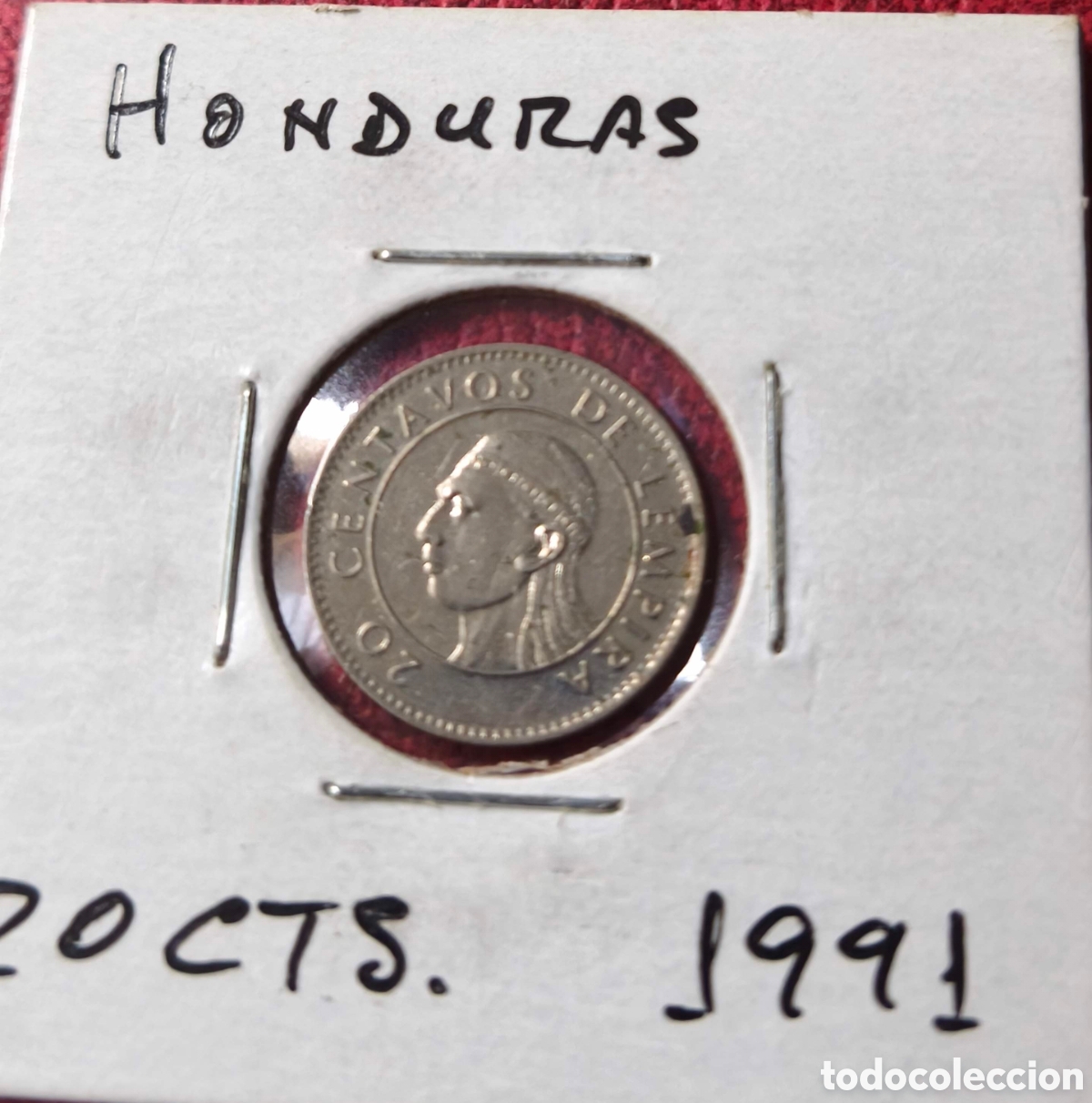 Monedas antiguas de Am&eacute;rica: Honduras. 1991. 20 centavos - Foto 1