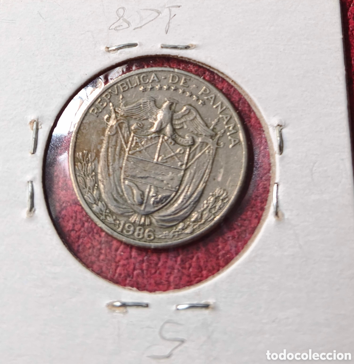 Monedas antiguas de Am&eacute;rica: Panam&aacute;. 1986. 1/4 balboa - Foto 2
