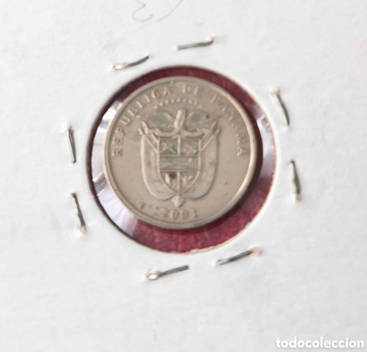 Monedas antiguas de Am&eacute;rica: Panam&aacute;. 2001. Un d&eacute;cimo - Foto 2