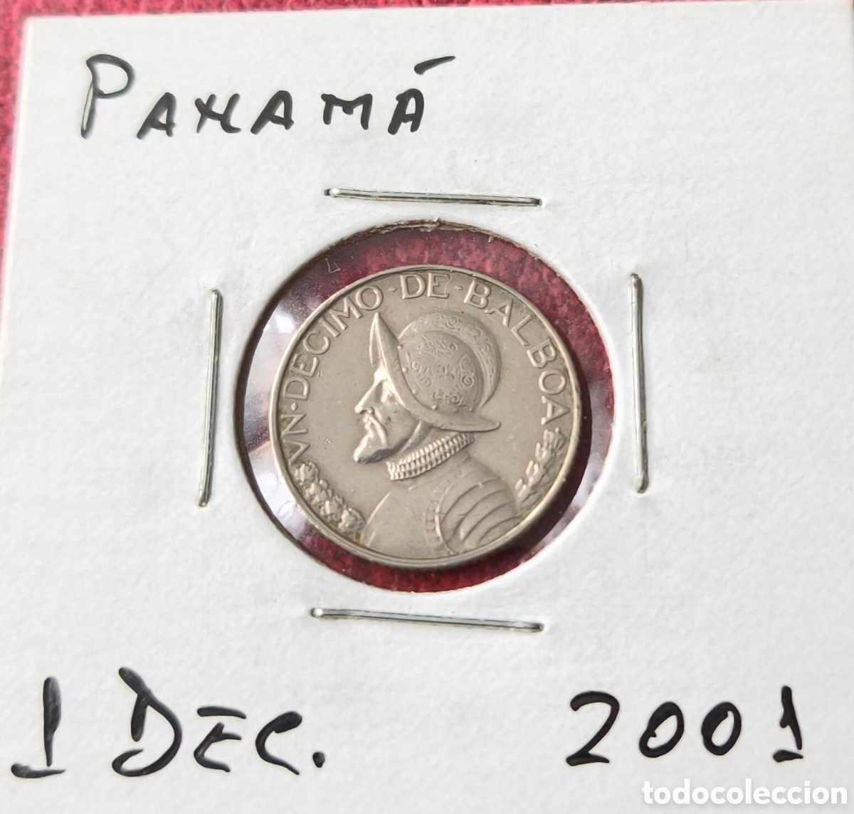 Monedas antiguas de Am&eacute;rica: Panam&aacute;. 2001. Un d&eacute;cimo
