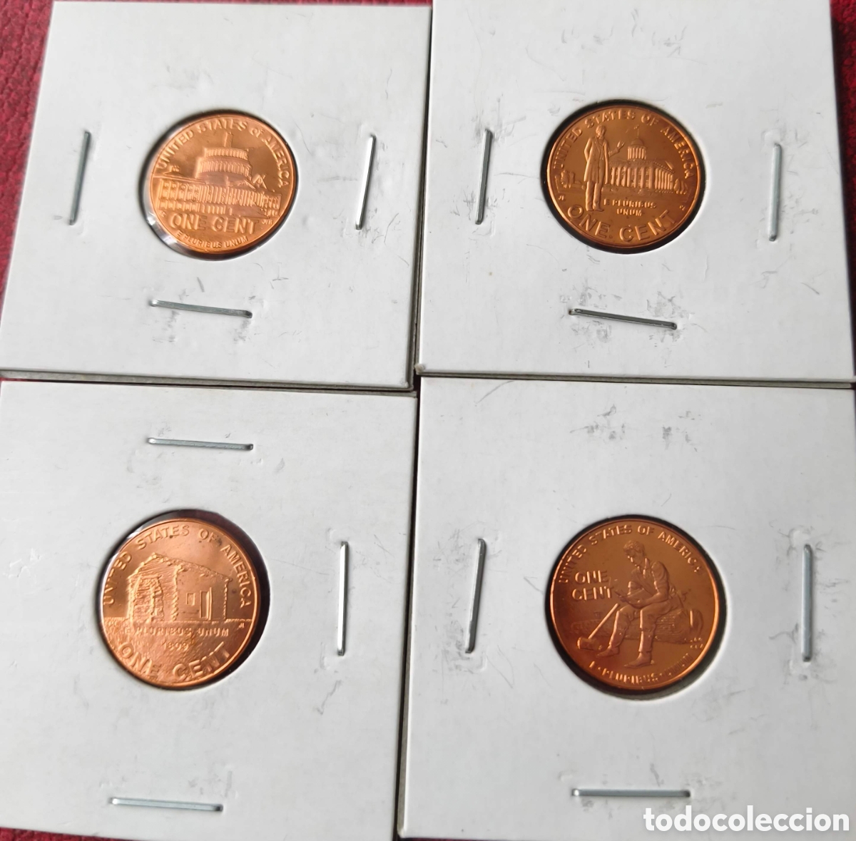 Monedas antiguas de Am&eacute;rica: EEUU. 2009. Set de 4 monedas de 1 centavo S/C