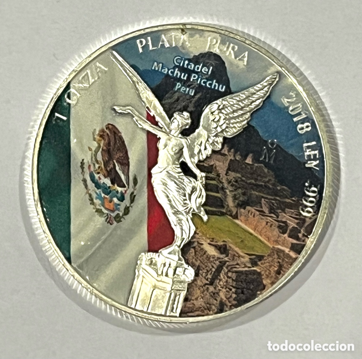 Monedas antiguas de Am&eacute;rica: 1 ONZA, 2018 - CIUDADELA DE LA LIBERTAD, MACHU PICHU, PERU - MEXICO - PLATA PURA 999
