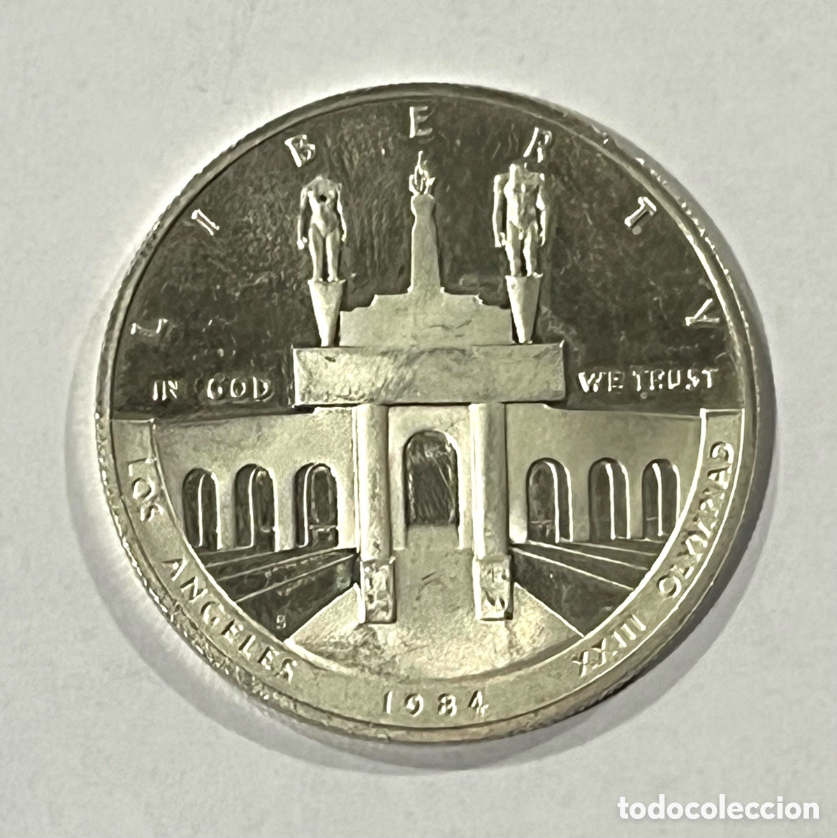 Monedas antiguas de Am&eacute;rica: MONEDA 1 DOLAR 1984 - XXIII JUEGOS OLIMPICOS DE LOS ANGELES - PLATA