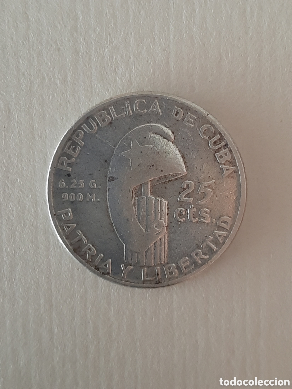 Monedas antiguas de Am&eacute;rica: CUBA 25 CENTAVOS 1953 PLATA - Foto 2