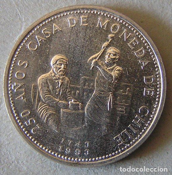 Monedas antiguas de Am&eacute;rica: CHILE - 2000 PESOS 1993 - 250 ANIVERSARIO DE LA F&Aacute;BRICA DE LA MONEDA - SIN CIRCULAR