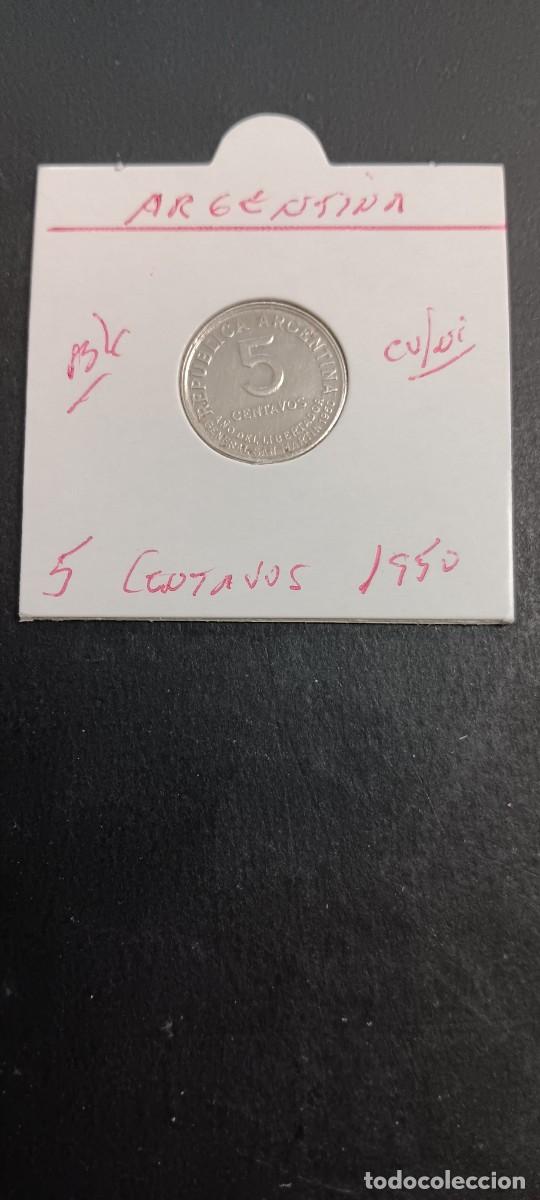 Monedas antiguas de Am&eacute;rica: ARGENTINA 5 CENTAVOS 1950 BC KM=43 (CUPRONIQUEL)