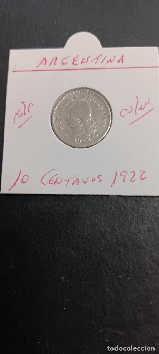 Monedas antiguas de Am&eacute;rica: ARGENTINA 10 CENTAVOS 1922 BC KM=35 (CUPRONIQUEL)