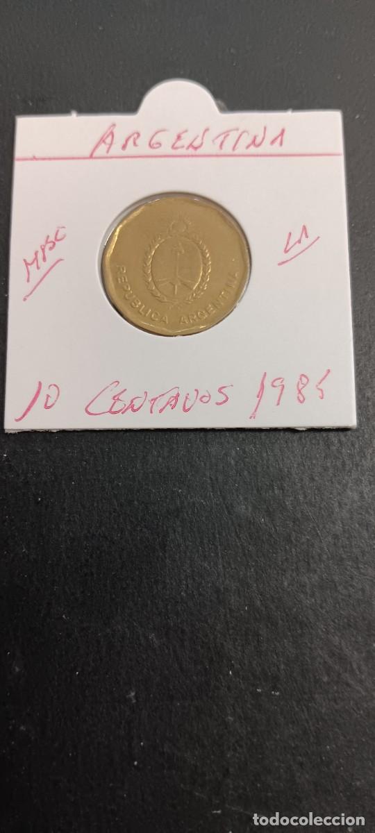 Monedas antiguas de Am&eacute;rica: ARGENTINA 10 CENTAVOS 1985 MBC KM=98 (LAT&Oacute;N)