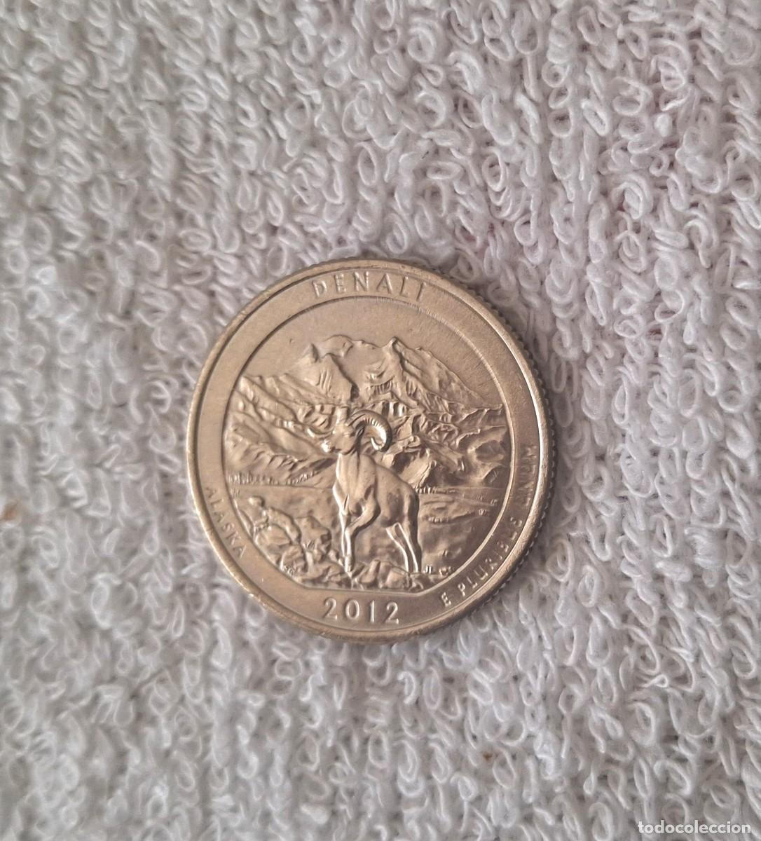 Monedas antiguas de Am&eacute;rica: &frac14; Dollar DENALI Estados Unidos 2012