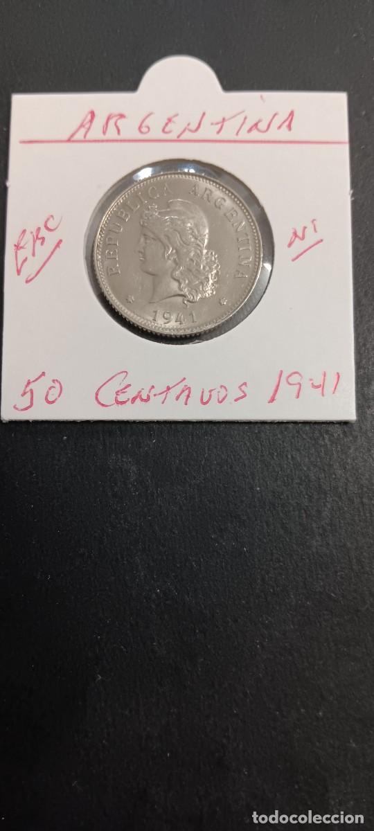 Monedas antiguas de Am&eacute;rica: ARGENTINA 50 CENTAVOS 1941 EBC KM=39 (NIQUEL))