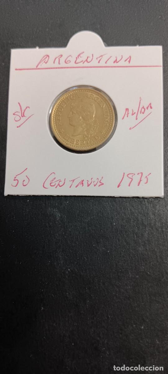 Monedas antiguas de Am&eacute;rica: ARGENTINA 50 CENTAVOS 1975 S/C KM=68 (ALUMINIO-BRONCE)