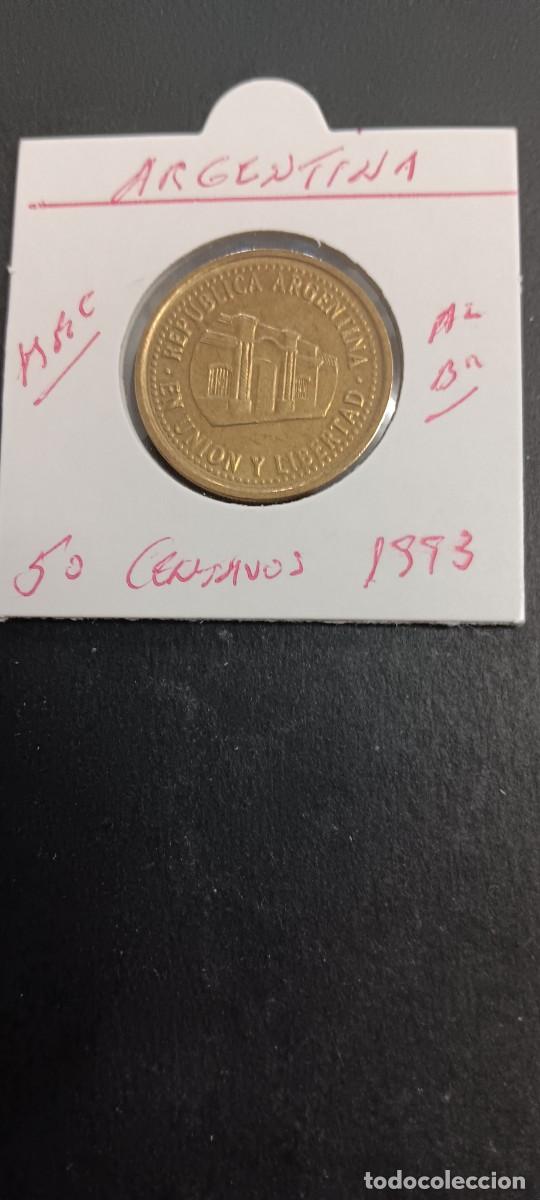 Monedas antiguas de Am&eacute;rica: ARGENTINA 50 CENTAVOS 1993 MBC KM=111.2 (ALUMINIO-BRONCE)