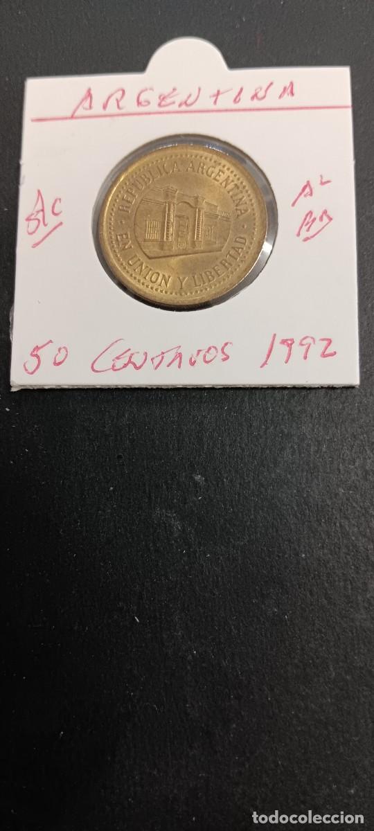 Monedas antiguas de Am&eacute;rica: ARGENTINA 50 CENTAVOS 1992 S/C KM=111.1 (ALUMINIO-BRONCE)