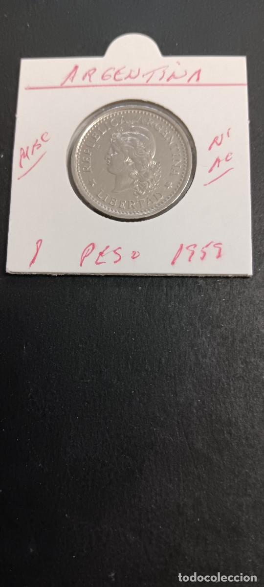 Monedas antiguas de Am&eacute;rica: ARGENTINA 1 PESO 1959 MBC KM=57 (NIQUEL-ACERO)