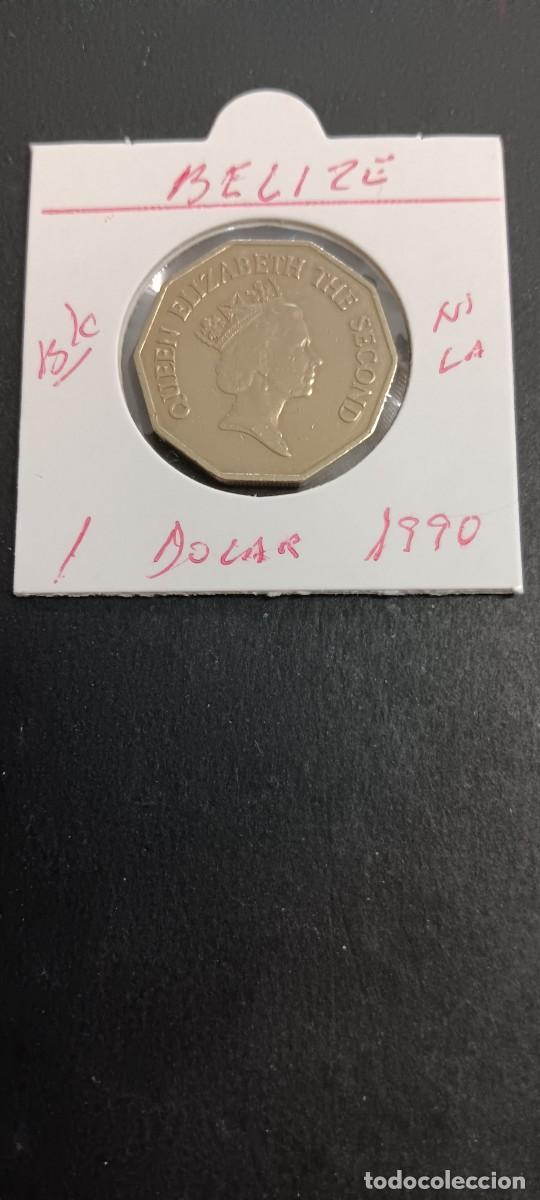 Monedas antiguas de Am&eacute;rica: BELIZE 1 DOLAR 1990 BC KM=99 (NIQUEL-LAT&Oacute;N) ISABEL II