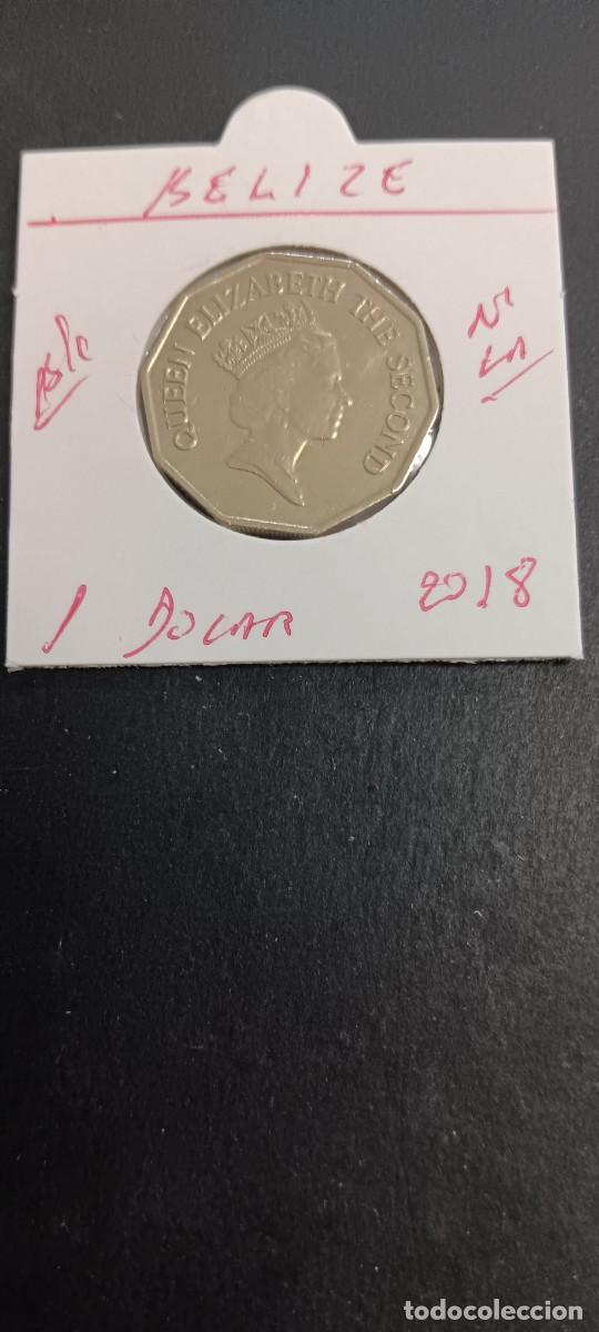 Monedas antiguas de Am&eacute;rica: BELIZE 1 DOLAR 2018 BC KM=99 (NIQUEL-LAT&Oacute;N) ISABEL II