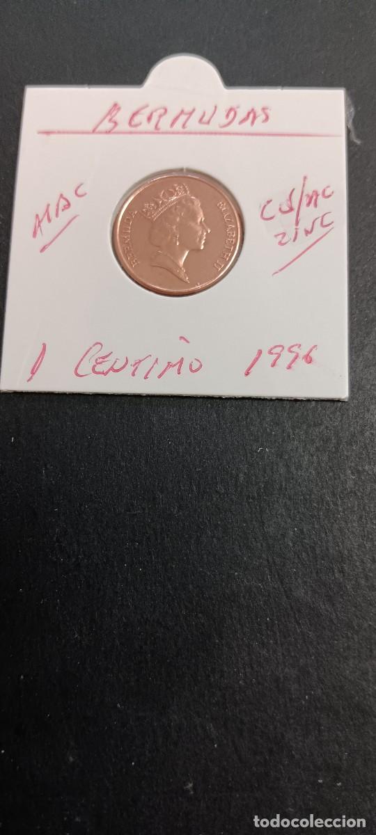 Monedas antiguas de Am&eacute;rica: BERMUDAS 1 CENTIMO 1996 MBC KM=44b (cobre-acero-zinc) ISABEL II