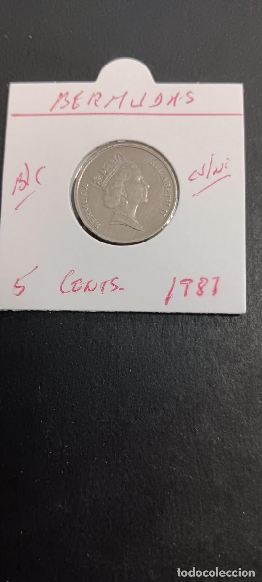Monedas antiguas de Am&eacute;rica: BERMUDAS 5 CENTIMOS 1987 BC KM=45 (CUPRONIQUEL) ISABEL II