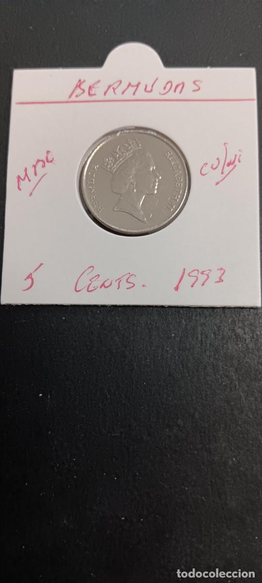 Monedas antiguas de Am&eacute;rica: BERMUDAS 5 CENTIMOS 1993 MBC KM=45 (CUPRONIQUEL) ISABEL II