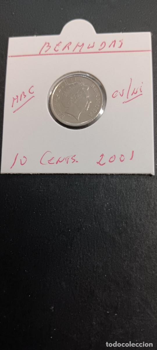 Monedas antiguas de Am&eacute;rica: BERMUDAS 10 CENTIMOS 2001 MBC KM=109 (CUPRONIQUEL) ISABEL II