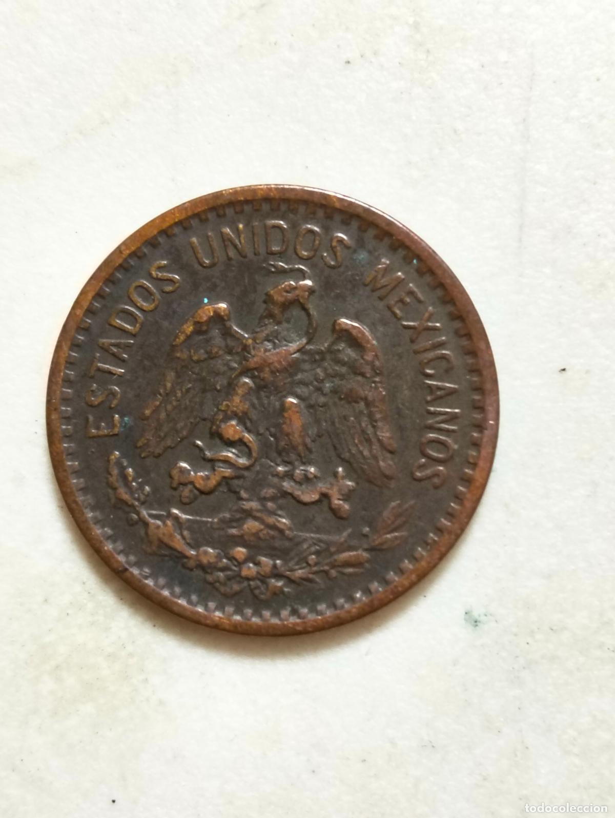 Monedas antiguas de Am&eacute;rica: MONEDA DE COBRE, UN CENTAVO 1910, ESTADOS UNIDOS MEXICANOS