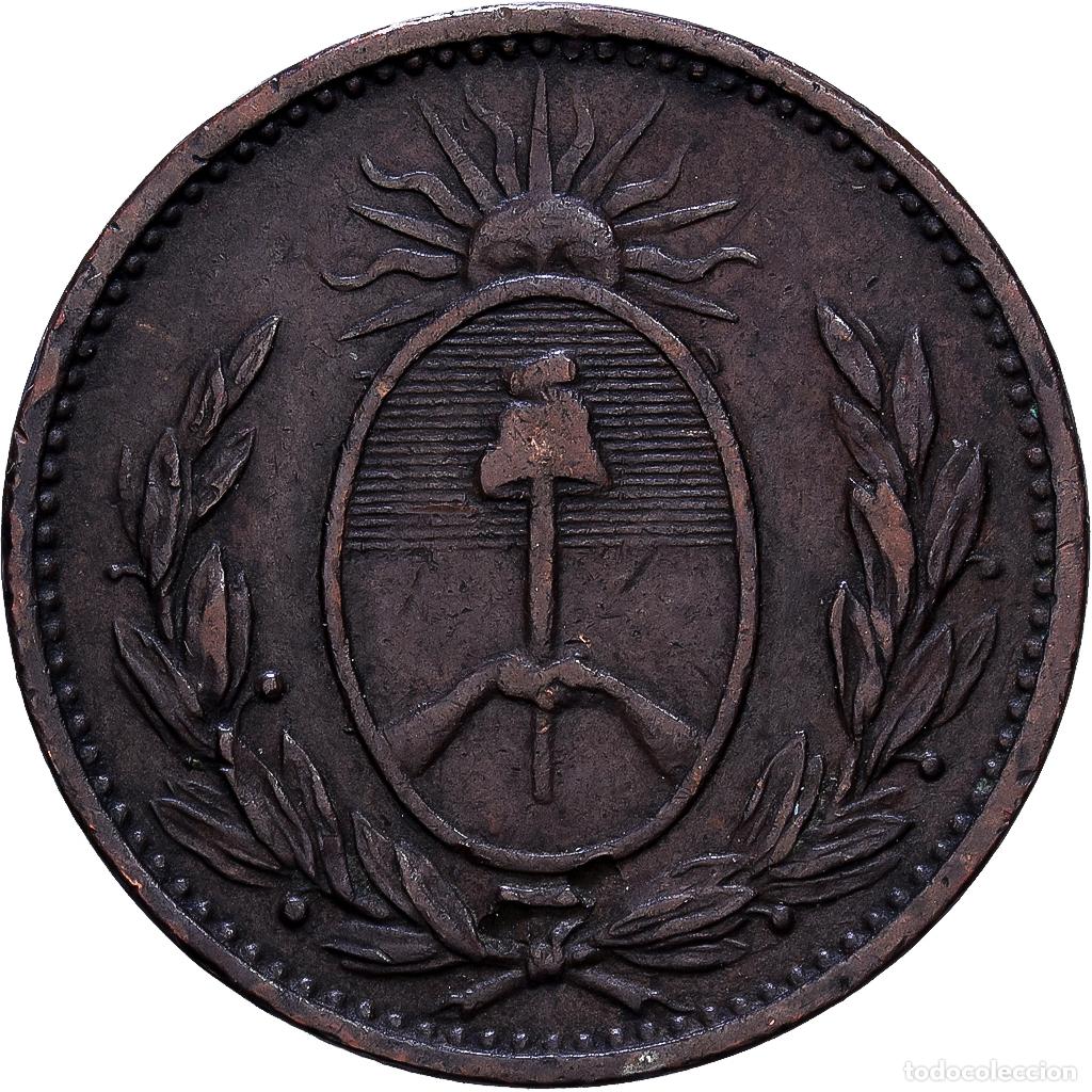 Monedas antiguas de Am&eacute;rica: [#1552252] Argentina, BUENOS AIRES, Decimo, 1823, Buenos Aires, Cobre, MBC, KM:1