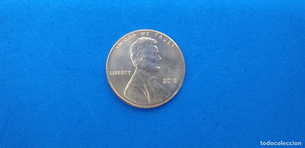 Monedas antiguas de Am&eacute;rica: MONEDA USA. ONE CENT. A&Ntilde;O 2018. ABRAHAM LINCOLN. 1 centavo estados unidos