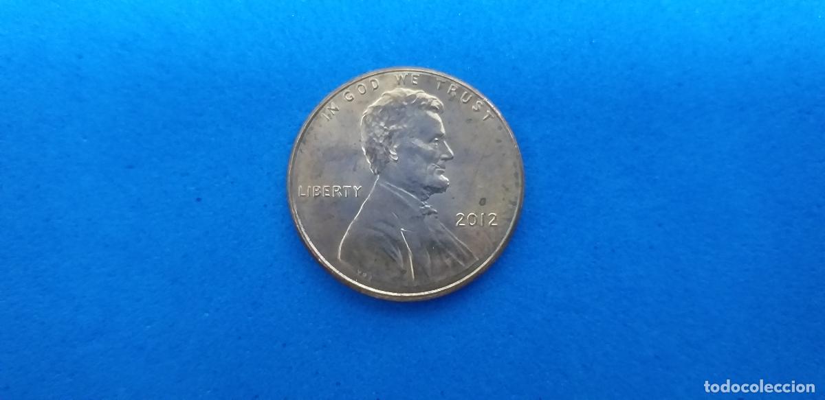 Monedas antiguas de Am&eacute;rica: MONEDA USA. ONE CENT. A&Ntilde;O 2012. ABRAHAM LINCOLN. 1 centavo estados unidos