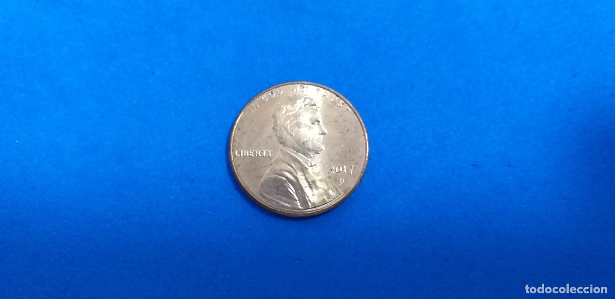 Monedas antiguas de Am&eacute;rica: MONEDA USA. ONE CENT. A&Ntilde;O 2017. P. ABRAHAM LINCOLN. 1 centavo estados unidos