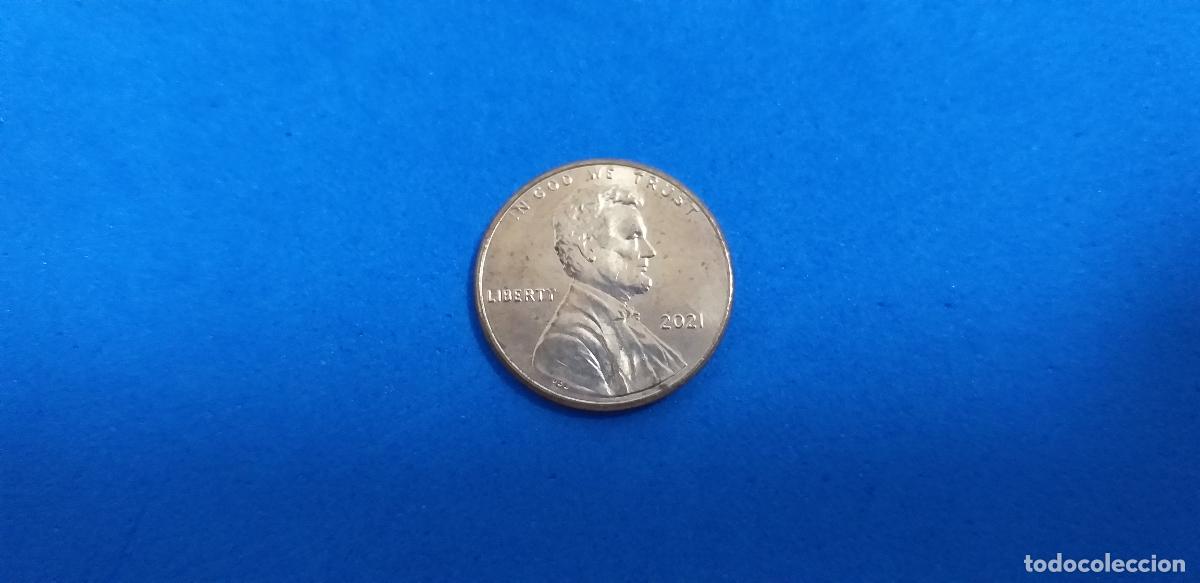 Monedas antiguas de Am&eacute;rica: MONEDA USA. ONE CENT. A&Ntilde;O 2021. ABRAHAM LINCOLN. 1 centavo estados unidos