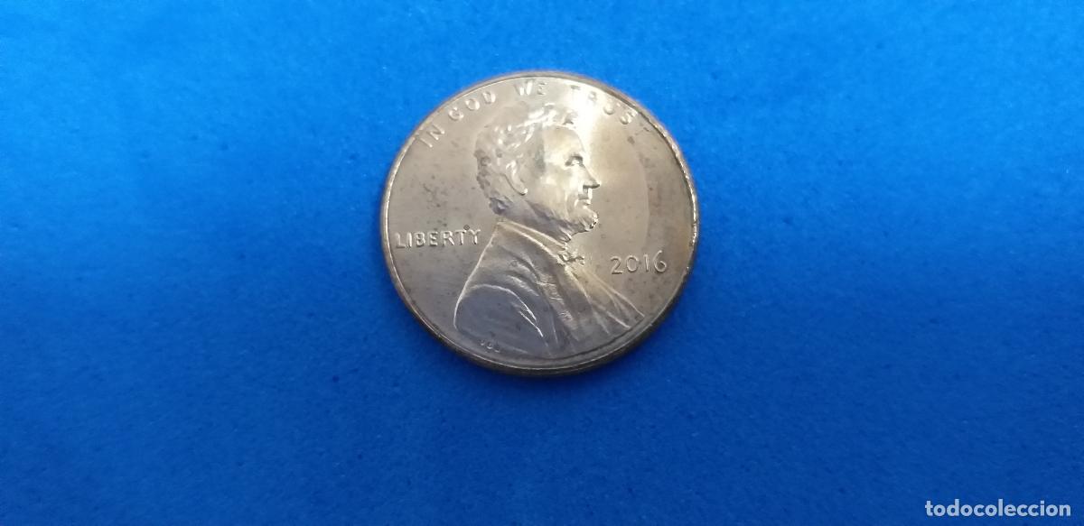 Monedas antiguas de Am&eacute;rica: MONEDA USA. ONE CENT. A&Ntilde;O 2016. ABRAHAM LINCOLN. 1 centavo estados unidos
