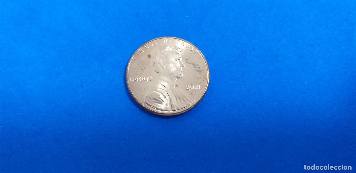 Monedas antiguas de Am&eacute;rica: MONEDA USA. ONE CENT. A&Ntilde;O 2021. ABRAHAM LINCOLN. 1 centavo estados unidos