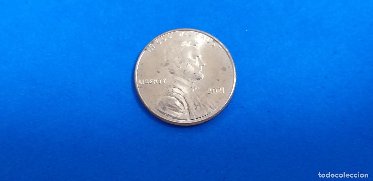Monedas antiguas de Am&eacute;rica: MONEDA USA. ONE CENT. A&Ntilde;O 2021. ABRAHAM LINCOLN. 1 centavo estados unidos