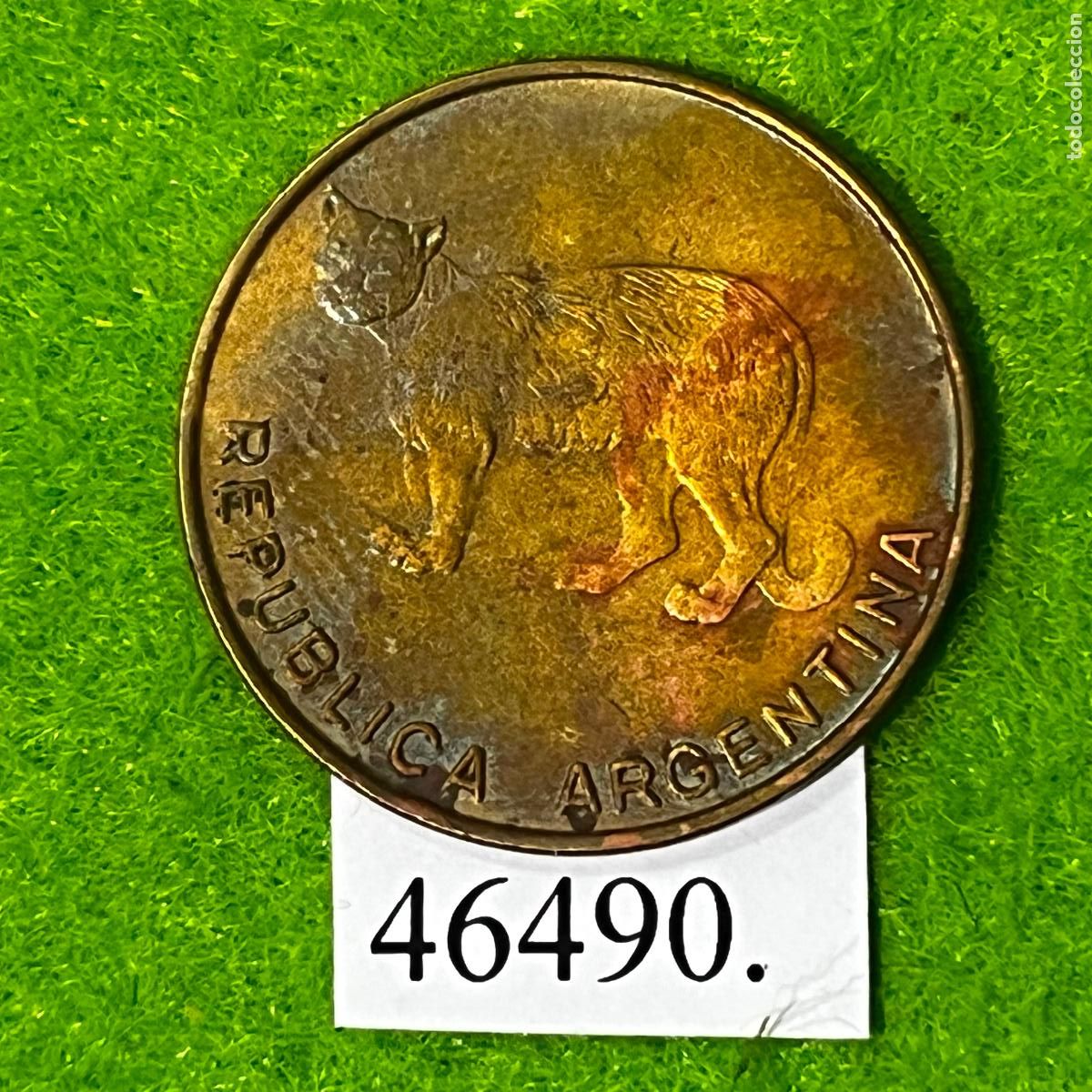 Monedas antiguas de Am&eacute;rica: Argentina 5 centavos de Austral 1986, puma, c&eacute;ntimos