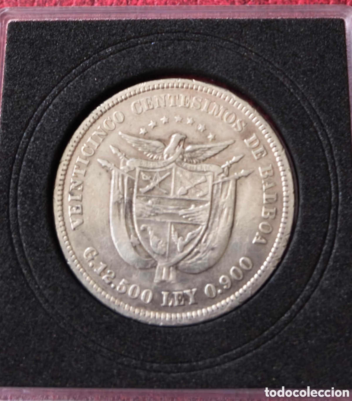 Monedas antiguas de Am&eacute;rica: Panam&aacute;. 1904. 25 cent&eacute;simos - Foto 2