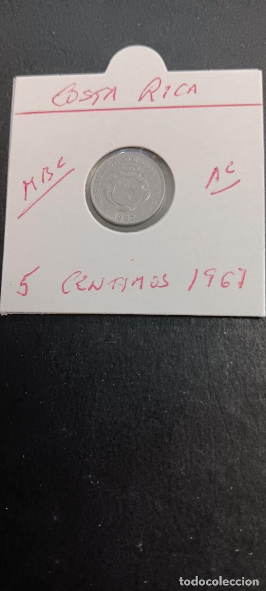 Monedas antiguas de Am&eacute;rica: COSTA RICA 5 CENTIMOS 1967 MBC KM=184.1a (ACERO)