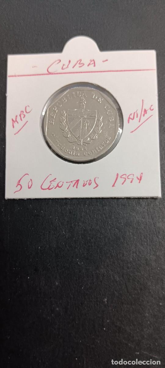 Monedas antiguas de Am&eacute;rica: CUBA 50 CENTAVOS 1994 MBC KM=578.1(NIQUEL-ACERO) CATEDRAL DE LA HABANA