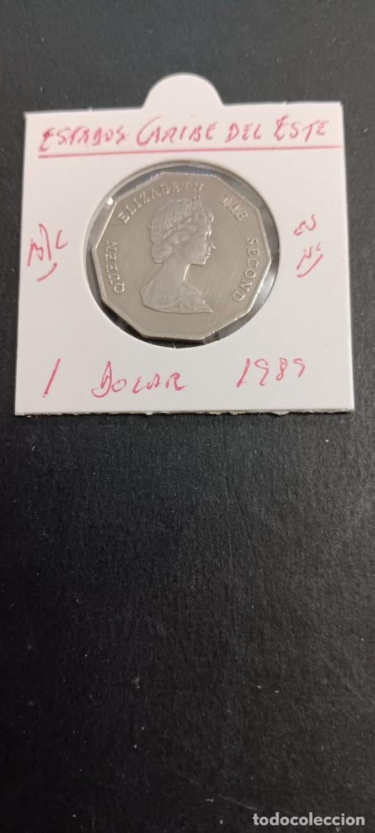 Monedas antiguas de Am&eacute;rica: ESTADOS CARIBE DEL ESTE 1 DOLAR 1989 BC KM=20 (CUPRONIQUEL)