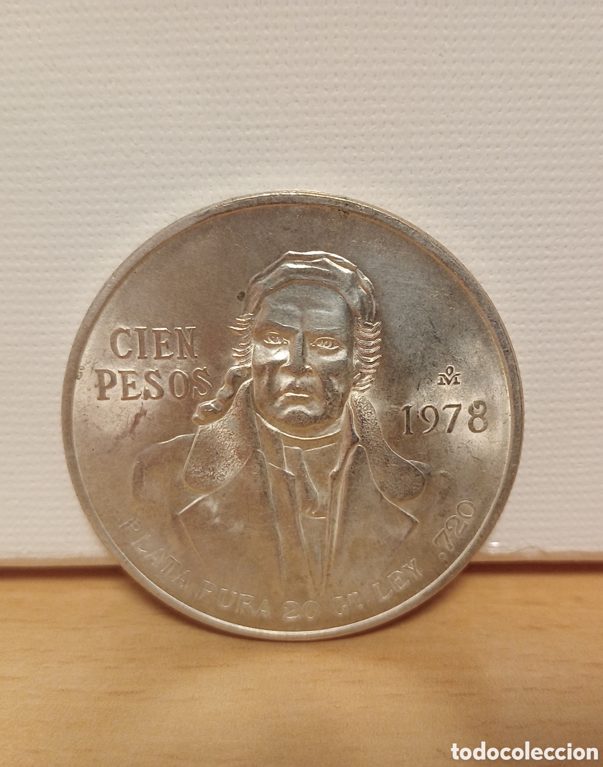 Monedas antiguas de Am&eacute;rica: Moneda de plata 100 pesos