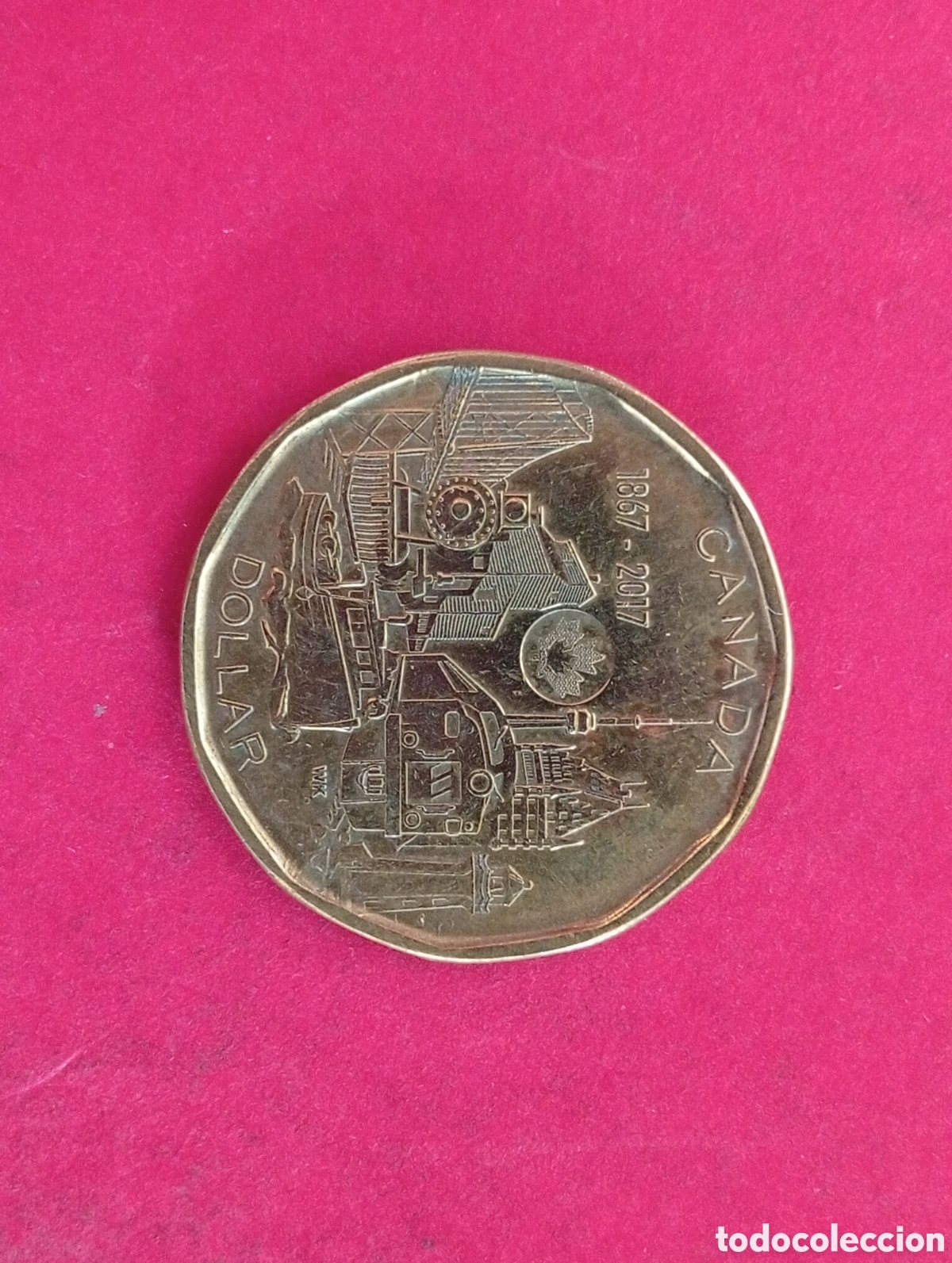 Monedas antiguas de Am&eacute;rica: 1 dolar Canad&aacute; 2017 conmemorativa