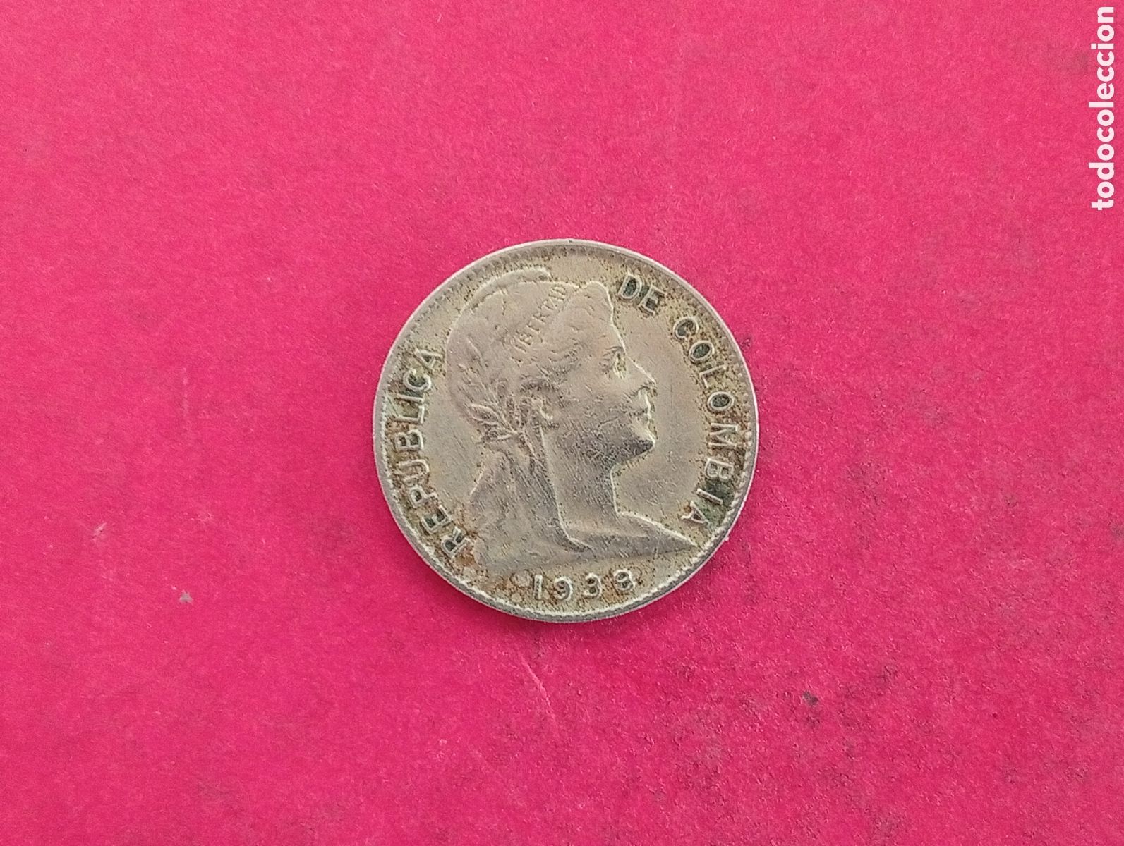 Monedas antiguas de Am&eacute;rica: 1 centavo de Colombia 1938