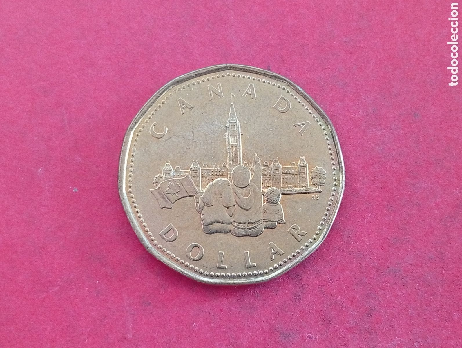 Monedas antiguas de Am&eacute;rica: 1 dolar Canad&aacute; 1992 conmemorativa