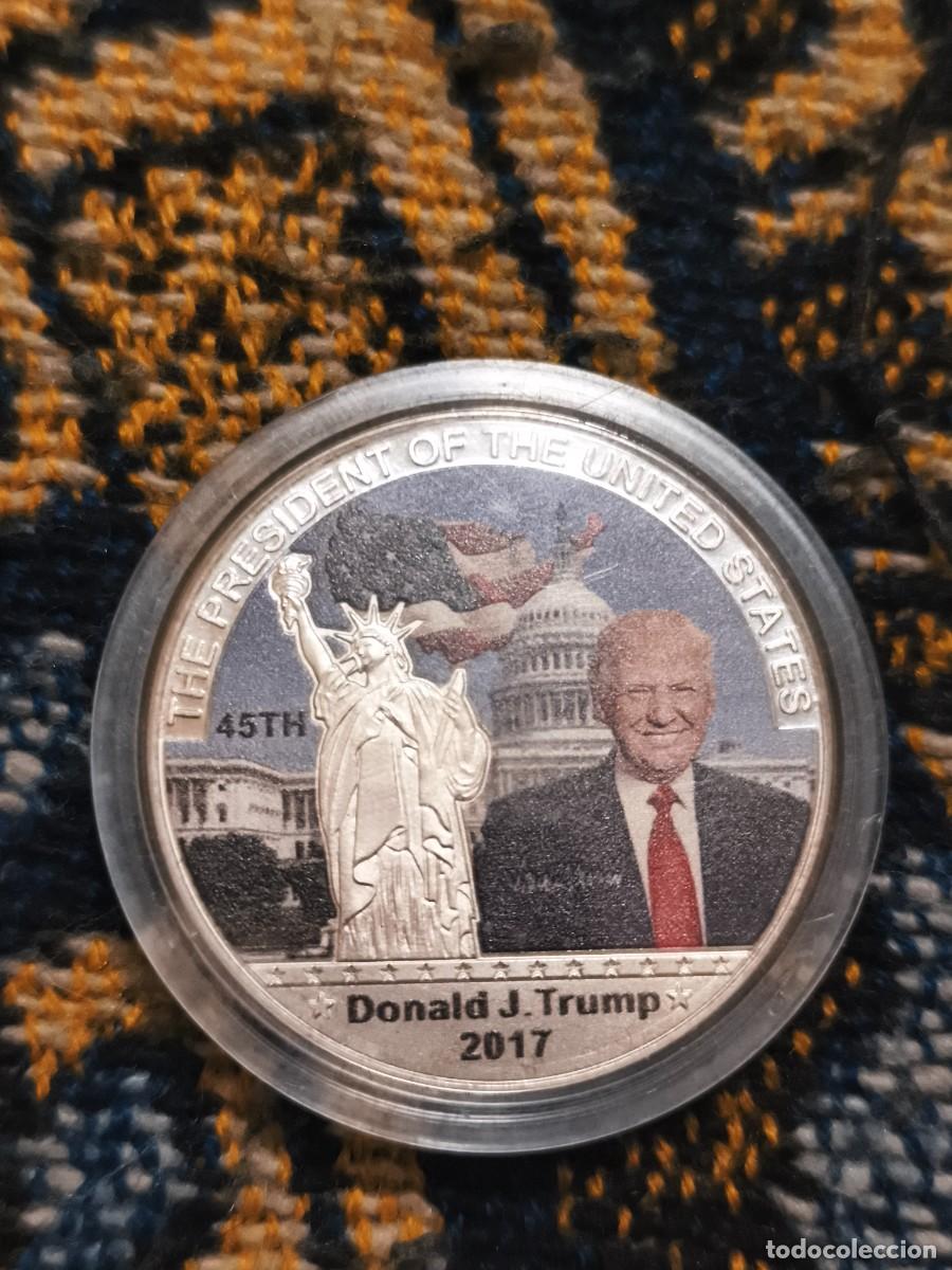 Monedas antiguas de Am&eacute;rica: Moneda conmemorativa de Donald J Trump