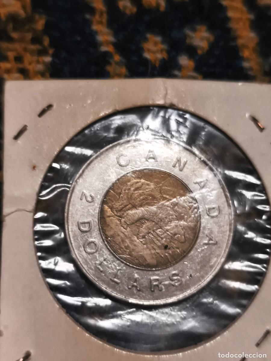 Monedas antiguas de Am&eacute;rica: 2 dolares de canada 1998