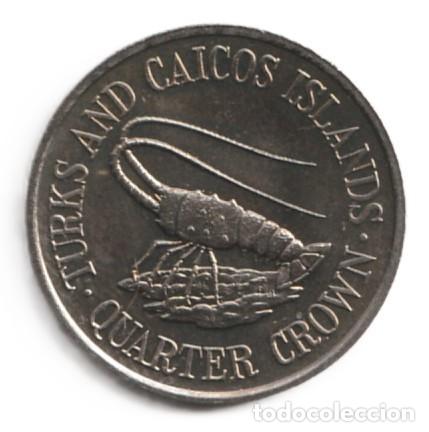 Monedas antiguas de Am&eacute;rica: Turks and Caicos &frac14; corona 1981 KM# 51